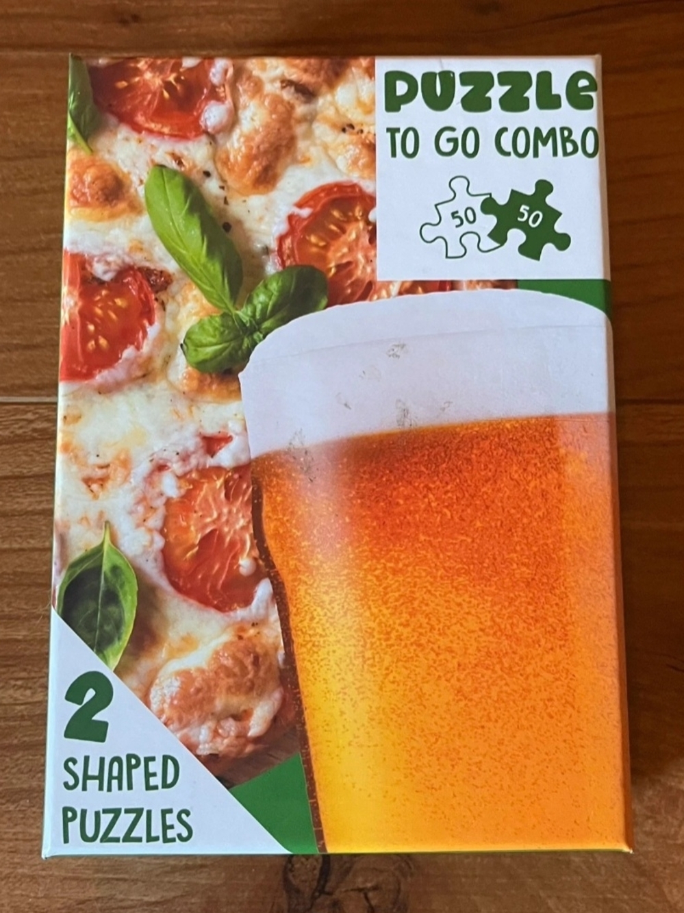 Puzzle To Go Combo - 2 Shaped Puzzles (Green, White, Amber)